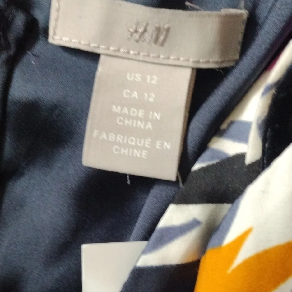 H&M Vibrant Floral Jumpsuit - Black and Orange - Picture 2 of 3